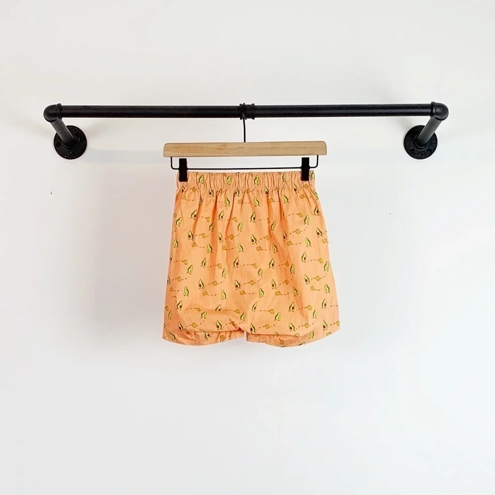 NWT J. Crew Men’s Avocado Print Cotton Boxers Underwear Orange